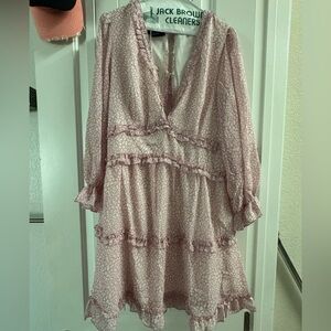 Elegant Pink Mini Dress